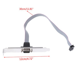 DB9 9pin Com Port host case Cable / RS232 port plate cable, Length: 36cm, RS232,Length: 36cm