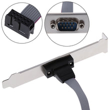 Load image into Gallery viewer, DB9 9pin Com Port host case Cable / RS232 port plate cable, Length: 36cm, RS232,Length: 36cm
