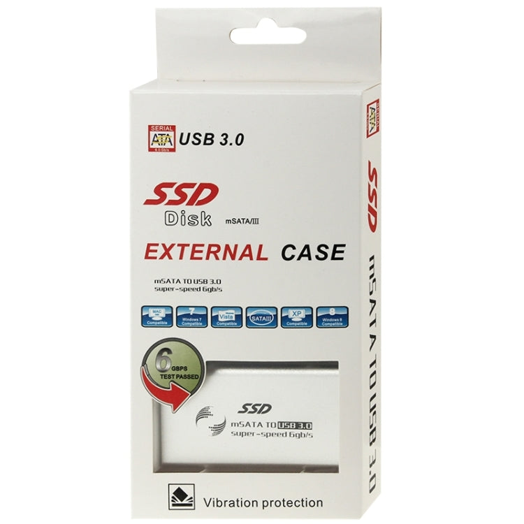 6gb/s mSATA Solid State Disk SSD to USB 3.0 Hard Disk Case