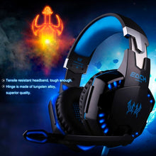 Load image into Gallery viewer, EACH G2000 Over-ear Stereo Bass Gaming Headset with Mic &amp; LED Light for Computer, Cable Length: 2.2m