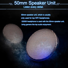 Load image into Gallery viewer, EACH G2000 Over-ear Stereo Bass Gaming Headset with Mic &amp; LED Light for Computer, Cable Length: 2.2m