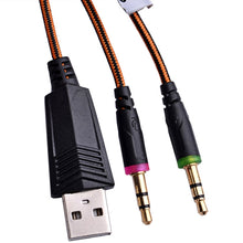 Load image into Gallery viewer, EACH G2000 Over-ear Stereo Bass Gaming Headset with Mic &amp; LED Light for Computer, Cable Length: 2.2m