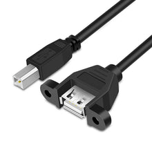 Load image into Gallery viewer, USB 2.0 Type-B Male to USB 2.0 Female Printer / Scanner Adapter Cable for HP, Dell, Epson, Length: 50cm