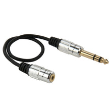 Load image into Gallery viewer, 6.35mm Male to 3.5mm Female Audio Adapter Cable, Length: 30cm, 6.35mm Male to 3.5mm Female