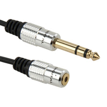 Load image into Gallery viewer, 6.35mm Male to 3.5mm Female Audio Adapter Cable, Length: 30cm, 6.35mm Male to 3.5mm Female