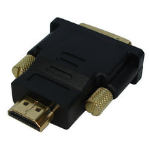 Load image into Gallery viewer, HDMI 19Pin Male to DVI 24+1 Pin Male adapter (Gold Plated), HDMI Male to DVI 24+1Pin Male
