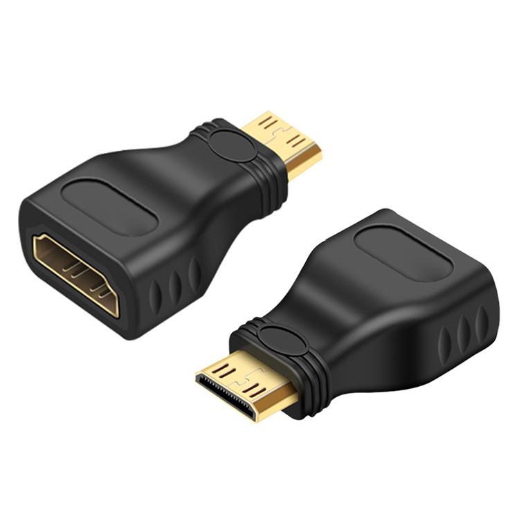 Gold Plated Mini HDMI Male to HDMI 19 Pin Female Adapter, Mini HDMI Male to HDMI Female