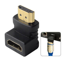 Load image into Gallery viewer, HDMI 19Pin Male to HDMI 19Pin Female 90-degree Angle Adaptor (Gold Plated), HDMI Male to Female