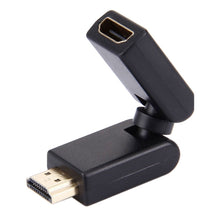 Load image into Gallery viewer, HDMI 19 Pin Male to Female 360 Degree SWIVEL Adaptor (Gold Plated)