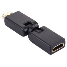 Load image into Gallery viewer, HDMI 19 Pin Male to Female 360 Degree SWIVEL Adaptor (Gold Plated)
