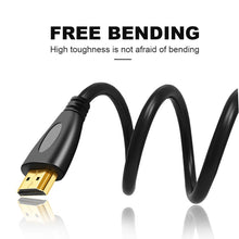 Load image into Gallery viewer, 1.8m Gold Plated 3D 1080P Micro HDMI Male to HDMI Male cable for Mobile Phone, Cameras, GoPro, Gold Plated Micro HDMI, Length: 1.8m