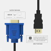 Load image into Gallery viewer, HDMI Male to VGA Male 15PIN Video Cable