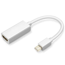 Load image into Gallery viewer, Full HD 1080P Mini DisplayPort Male to HDMI Female Port Cable Adapter, Length: 20cm, Mini DP to HDMI White