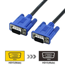 Load image into Gallery viewer, 1.5m High Quality VGA 15 Pin Male to VGA 15 Pin Male Cable for LCD Monitor / Projector, 1.5m