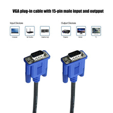 Load image into Gallery viewer, 1.5m High Quality VGA 15 Pin Male to VGA 15 Pin Male Cable for LCD Monitor / Projector, 1.5m