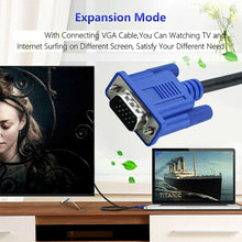 Load image into Gallery viewer, 1.5m High Quality VGA 15 Pin Male to VGA 15 Pin Male Cable for LCD Monitor / Projector, 1.5m