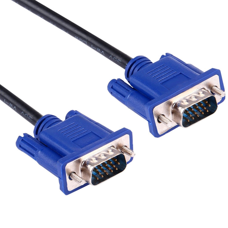 5m High Quality VGA 15Pin Male to VGA 15Pin Male Cable for LCD Monitor / Projector, 5m