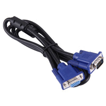 Load image into Gallery viewer, 1.5m Good Quality VGA 15 Pin Male to VGA 15 Pin Female Cable for LCD Monitor, Projector, etc, Length: 1.5m