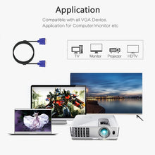 Load image into Gallery viewer, 1.5m Good Quality VGA 15 Pin Male to VGA 15 Pin Female Cable for LCD Monitor, Projector, etc, Length: 1.5m
