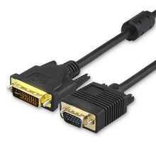 Load image into Gallery viewer, VGA 15Pin Male to DVI 24+5 Pin Male Cable  1.5M, VGA to DVI