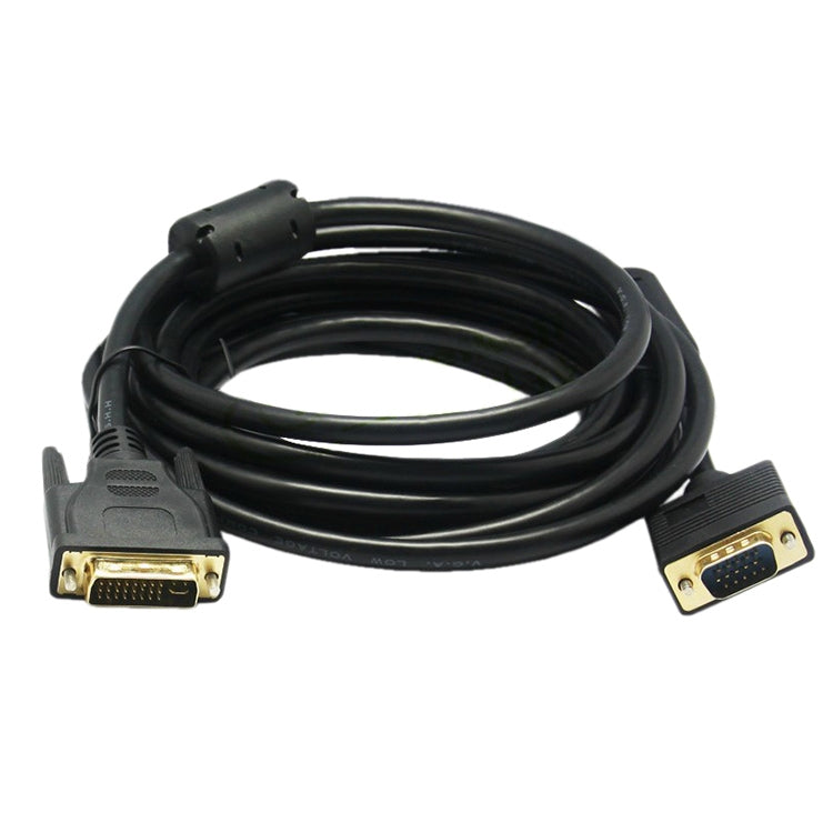 VGA 15Pin Male to DVI 24+5 Pin Male Cable  1.5M, VGA to DVI