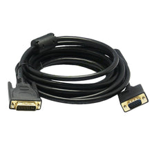 Load image into Gallery viewer, VGA 15Pin Male to DVI 24+5 Pin Male Cable  1.5M, VGA to DVI