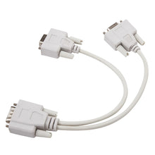 Load image into Gallery viewer, VGA SVGA HDB15 Male to 2 Female Splitter Cable, Length: 32.5cm, S-PC-0415, S-PC-0415A