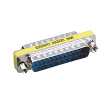 Load image into Gallery viewer, DB25 25 Pin Male to Male Mini Gender Changer Adapter