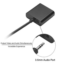 Load image into Gallery viewer, 22cm Full HD 1080P Micro HDMI Male to VGA Female Video Adapter Cable with Audio Cable, Micro HDMI