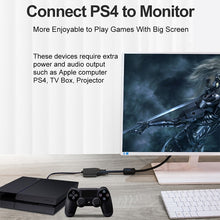 Load image into Gallery viewer, 22cm Full HD 1080P Micro HDMI Male to VGA Female Video Adapter Cable with Audio Cable, Micro HDMI