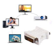 Load image into Gallery viewer, DVI 24+1 Pin Male to VGA 15Pin Female Adapter, DVI 24+1Pin Male to VGA Female