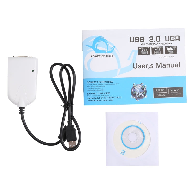 USB To VGA Multi-Monitor / Multi-Display Adapter, USB 2.0 External Graphics Card, USB 2.0