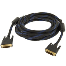 Load image into Gallery viewer, Nylon Netting Style DVI-I Dual Link 24+5 Pin Male to Male M / M Video Cable, Length: 3m, DVI 24+5 3m