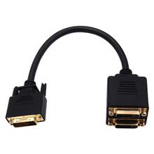 Load image into Gallery viewer, 24+1 DVI Male to 2 DVI Female Cable Adapter, Length: 30cm, 2 DVI 24+1 Pin Female