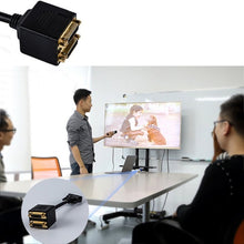 Load image into Gallery viewer, 24+1 DVI Male to 2 DVI Female Cable Adapter, Length: 30cm, 2 DVI 24+1 Pin Female