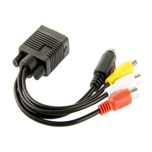 Load image into Gallery viewer, VGA to S-Video AV RCA TV Converter Cable Adapter with 2 Audio Cable, VGA to S-Video