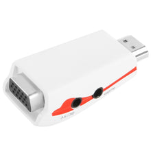 Load image into Gallery viewer, Full HD 1080P HDMI to VGA Adapter for Power and Audio, S-PC-0470, S-PC-0470B