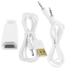 Load image into Gallery viewer, Full HD 1080P HDMI to VGA Adapter for Power and Audio, S-PC-0470, S-PC-0470B
