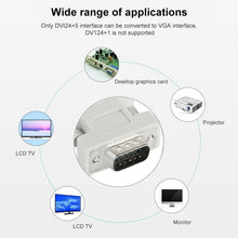 Load image into Gallery viewer, DVI-I 24 + 5 Pin Female to VGA 15 Pin Male Converter Adapter, DVI 24+5 Pin Female