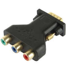 Load image into Gallery viewer, VGA 15 Pin Male to 3 RCA Component Female Adapter, VGA