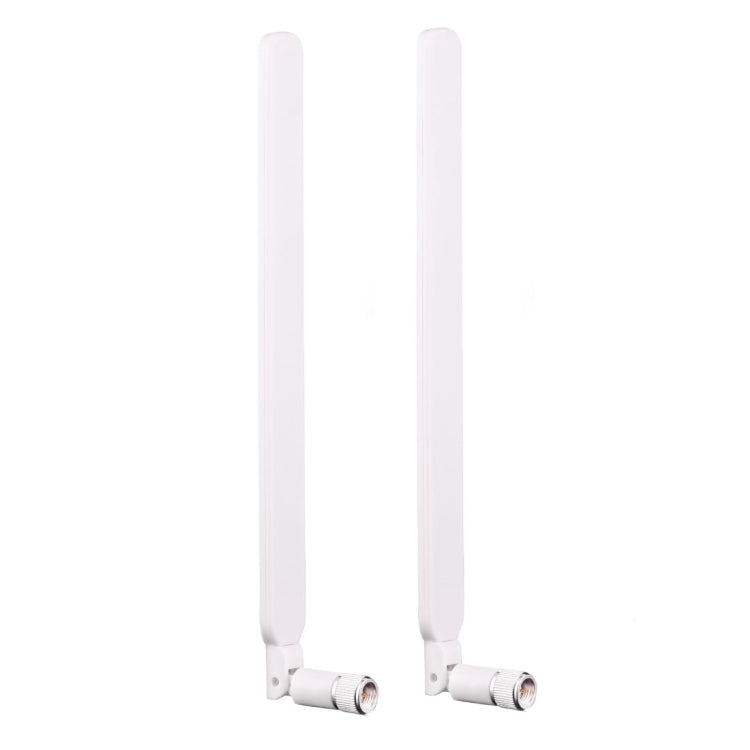 2 PCS B593 5dBi SMA Male 4G LTE Router Antenna, B593 5dBi Antenna White, B593 5dBi Antenna Black