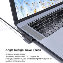 Load image into Gallery viewer, USB 2.0 AM to AF Adapter with 90 Degree Angle, Support OTG Function, 90 Degree Right Angled, 90 Degree Lelf Angled