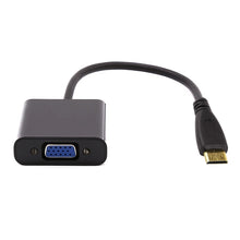 Load image into Gallery viewer, 22cm Full HD 1080P Mini HDMI Male to VGA Female Video Adapter Cable with Audio Cable, Mini HDMI