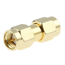 Load image into Gallery viewer, Gold Plated Male Adapter, SMA Male to Male, SMA Male to RP-SMA Male