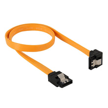 Load image into Gallery viewer, Serial SATA Data Cable,With Metal Clip, Length: 40cm, Orange