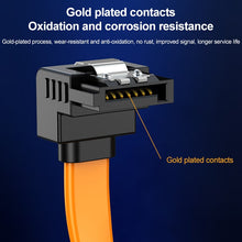 Load image into Gallery viewer, Serial SATA Data Cable,With Metal Clip, Length: 40cm, Orange
