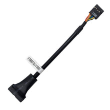 Load image into Gallery viewer, USB 2.0 9Pin Motherboard Female to USB 3.0 19Pin Housing Male Adapter Cable, Length: 15cm, 9 Pin Female to 19 Pin Male