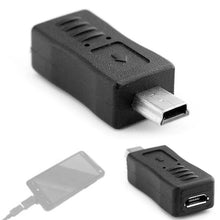 Load image into Gallery viewer, USB 2.0 Mini USB to Micro USB Female Adapter, Micro USB Female