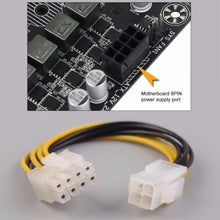 Load image into Gallery viewer, 8 Pin Male to 4 Pin Female Power Cable, Length: 18.5cm, 8 Pin Male to 4 Pin Female