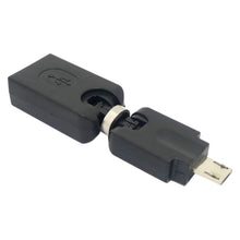 Load image into Gallery viewer, USB 2.0 AM to Mini USB 360 Degree Swivel Adapter, USB 2.0 AM